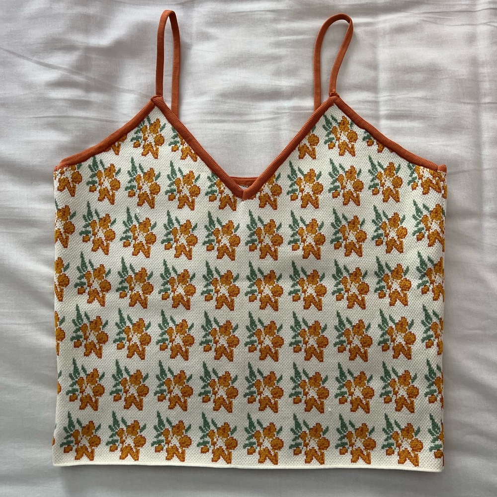 Zara - Jacquard Knit Top